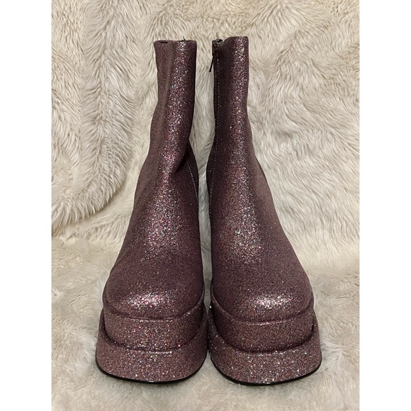 NEW Steve Madden Cobra Glitter Multi Platform Heels - Picture 4 of 6